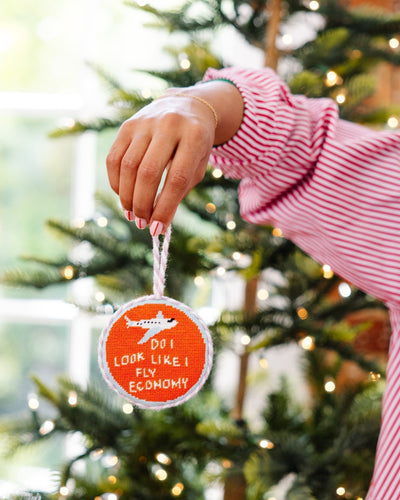 Needlepoint Ornament - Fly Economy - Furbish Studio