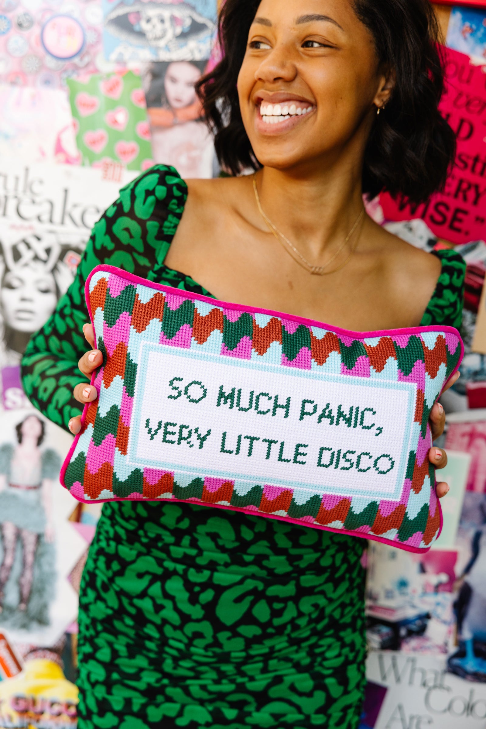 Panic at the Disco Needlepoint Pillow - Furbish Studio