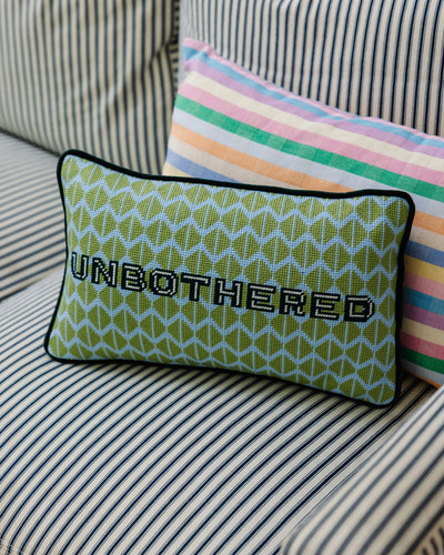 Unbothered Needlepoint Pillow - Furbish Studio