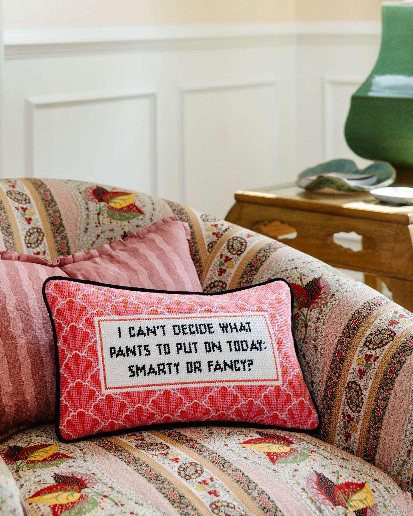 Pants Needlepoint PIllow - Furbish Studio