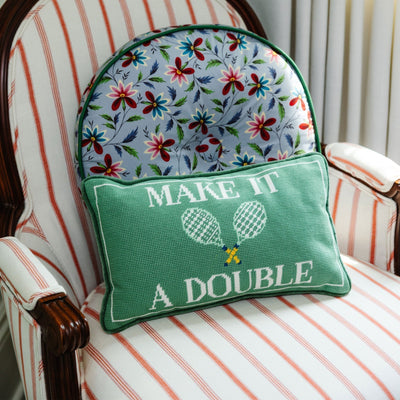 Make It A Double Needlepoint Pillow - Furbish Studio
