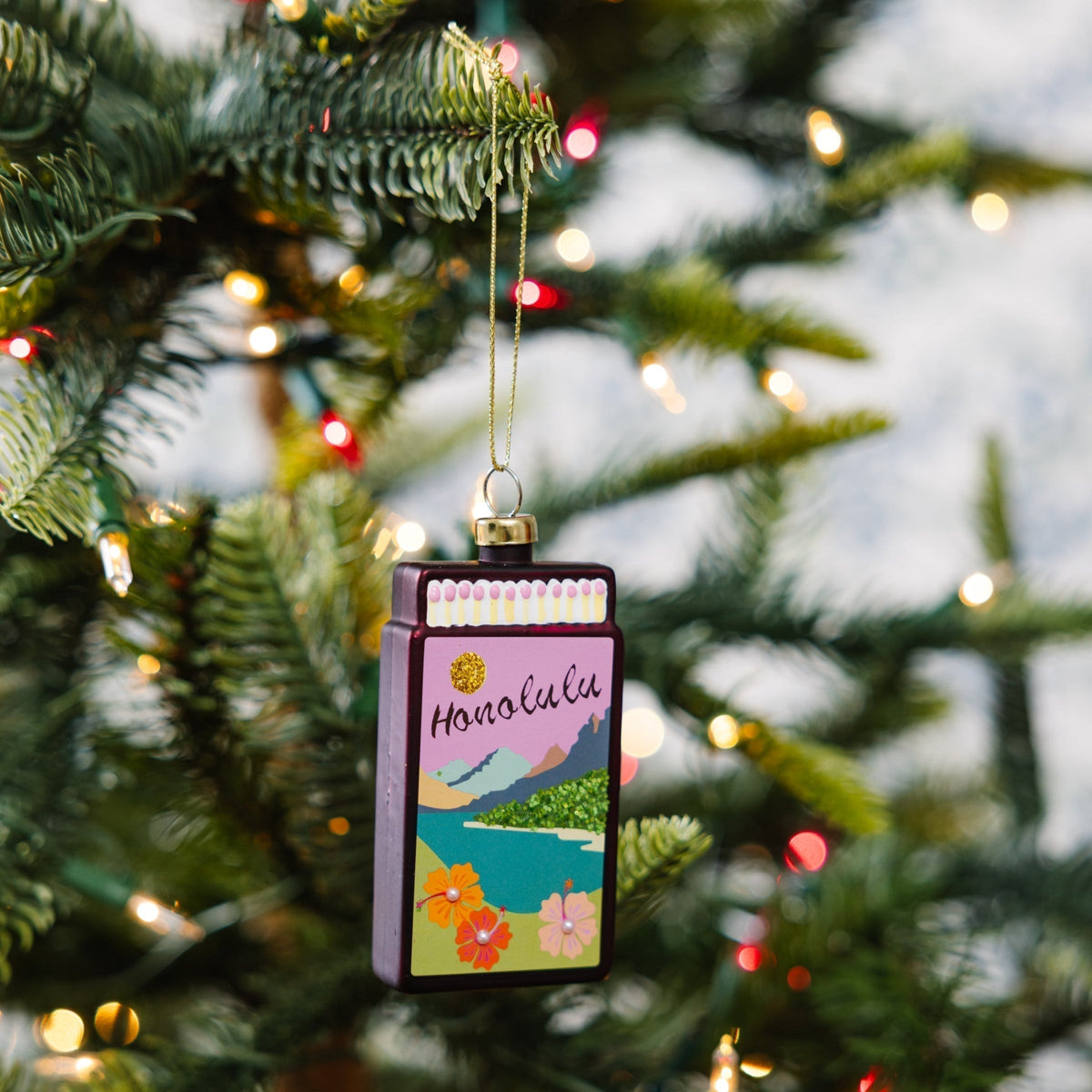 Matchbook Ornament - Honolulu - Furbish Studio