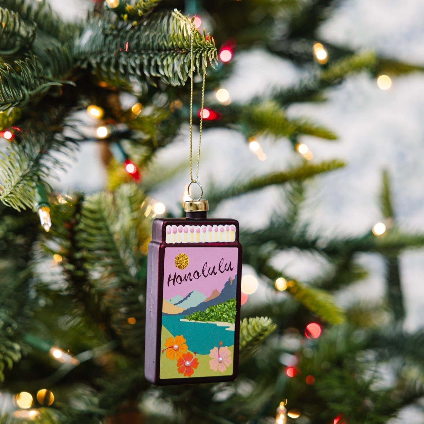 Matchbook Ornament - Honolulu - Furbish Studio