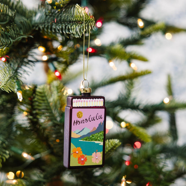Matchbook Ornament - Honolulu - Furbish Studio