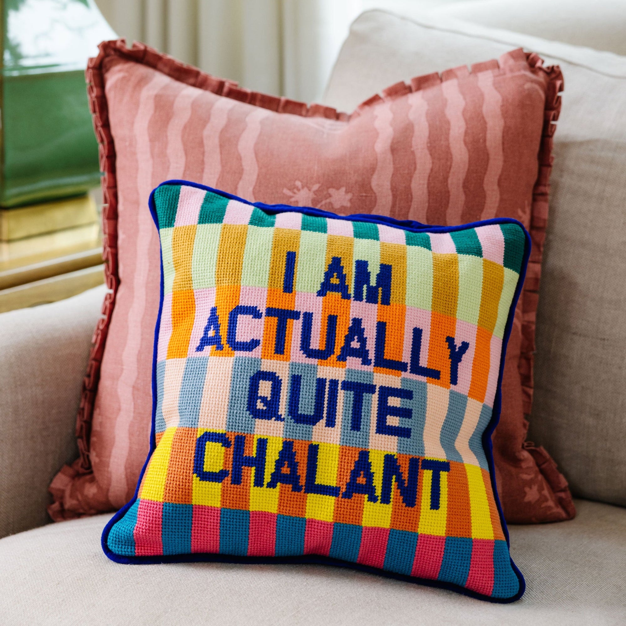 Chalant Needlepoint Pillow - Furbish Studio