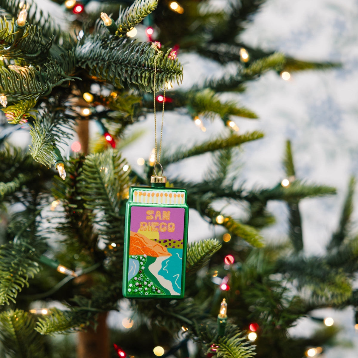 Matchbook Ornament - San Diego - Furbish Studio
