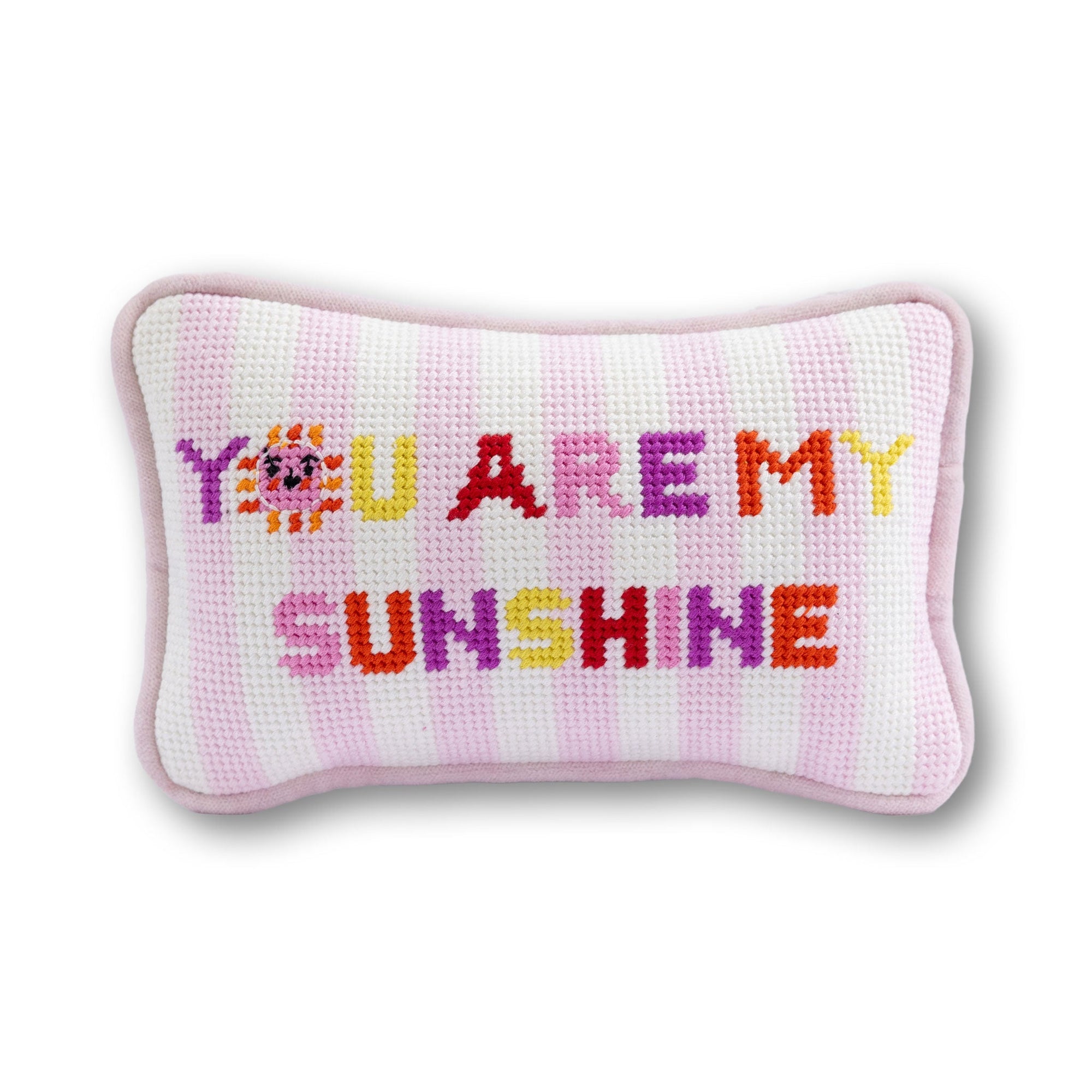 You Are My Sunshine Mini Needlepoint Pillow - Furbish Studio