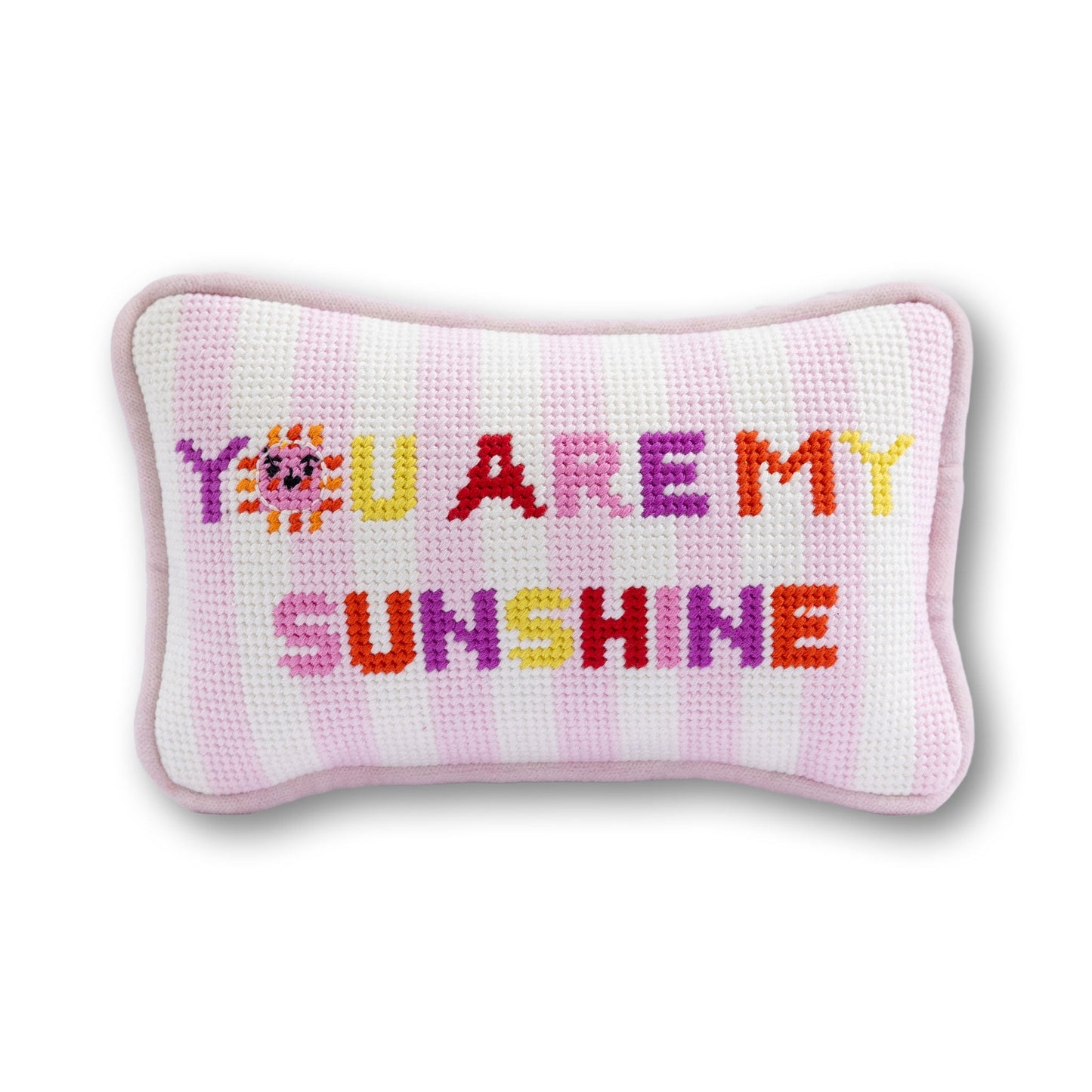 You Are My Sunshine Mini Needlepoint Pillow - Furbish Studio