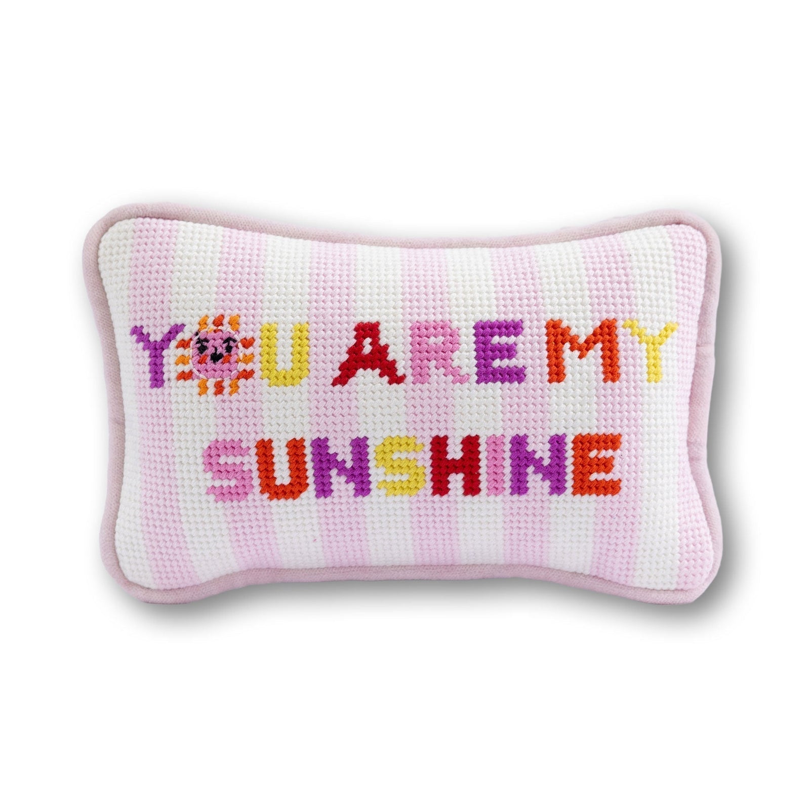 You Are My Sunshine Mini Needlepoint Pillow - Furbish Studio