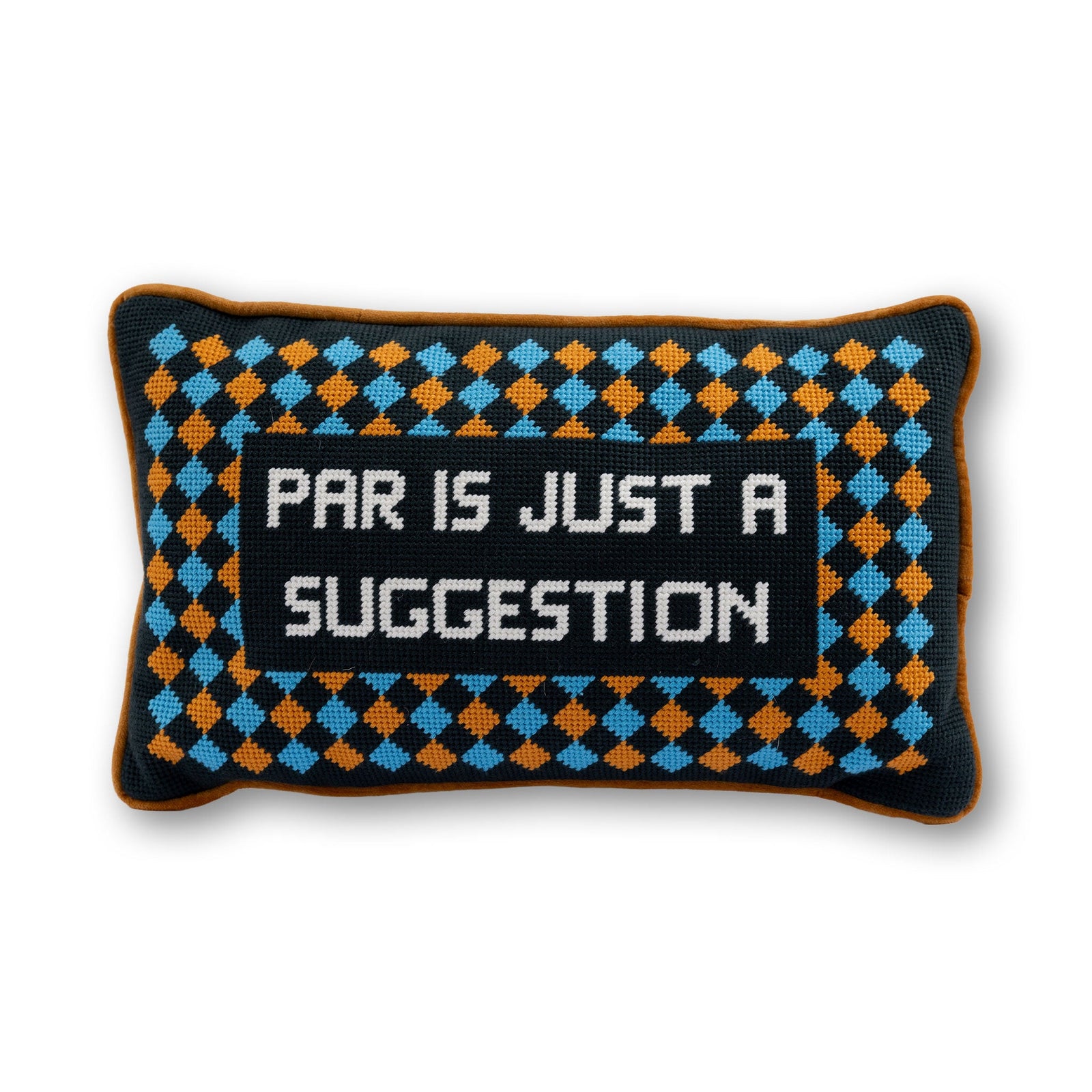Par Is A Suggestion Needlepoint Pillow - Furbish Studio