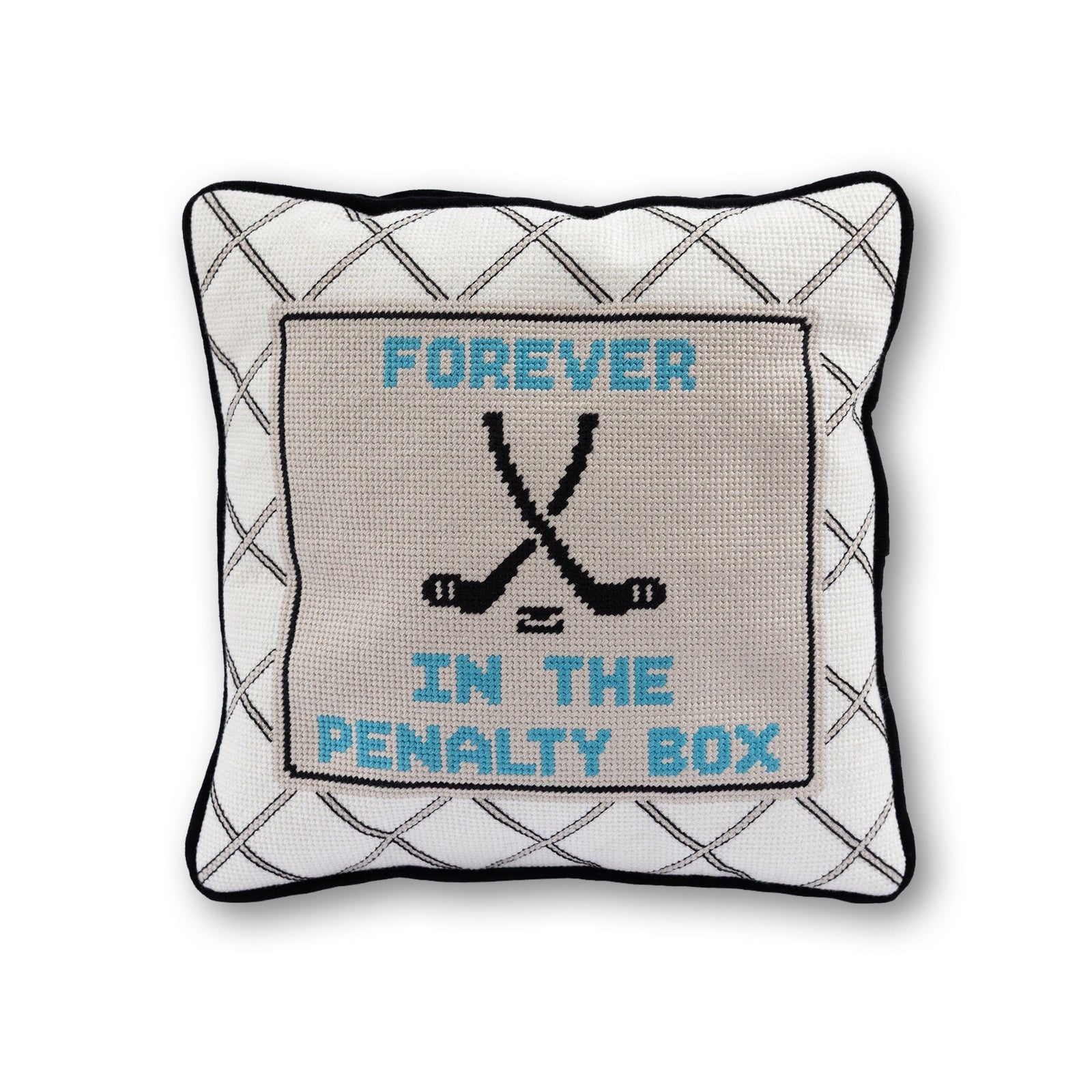 Penalty Box Needlepoint Pillow - Furbish Studio