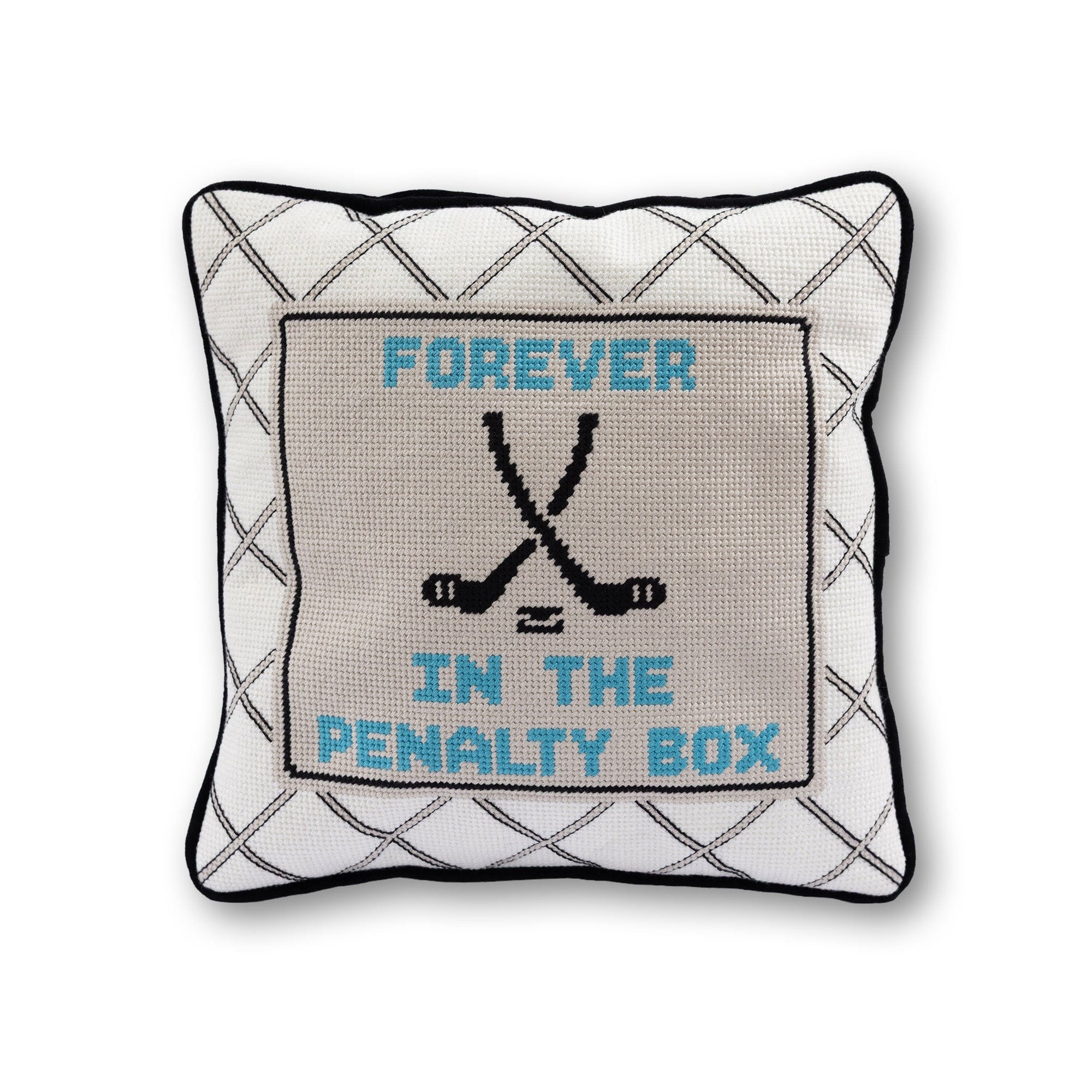 Penalty Box Needlepoint Pillow - Furbish Studio