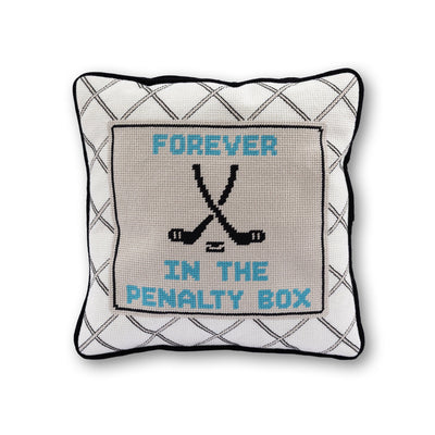 Penalty Box Needlepoint Pillow - Furbish Studio