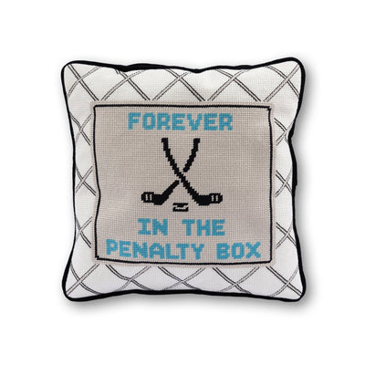 Penalty Box Needlepoint Pillow - Furbish Studio