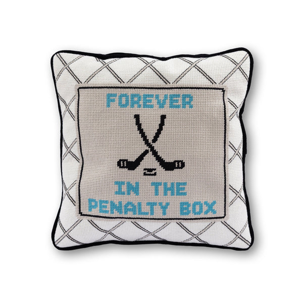 Penalty Box Needlepoint Pillow - Furbish Studio