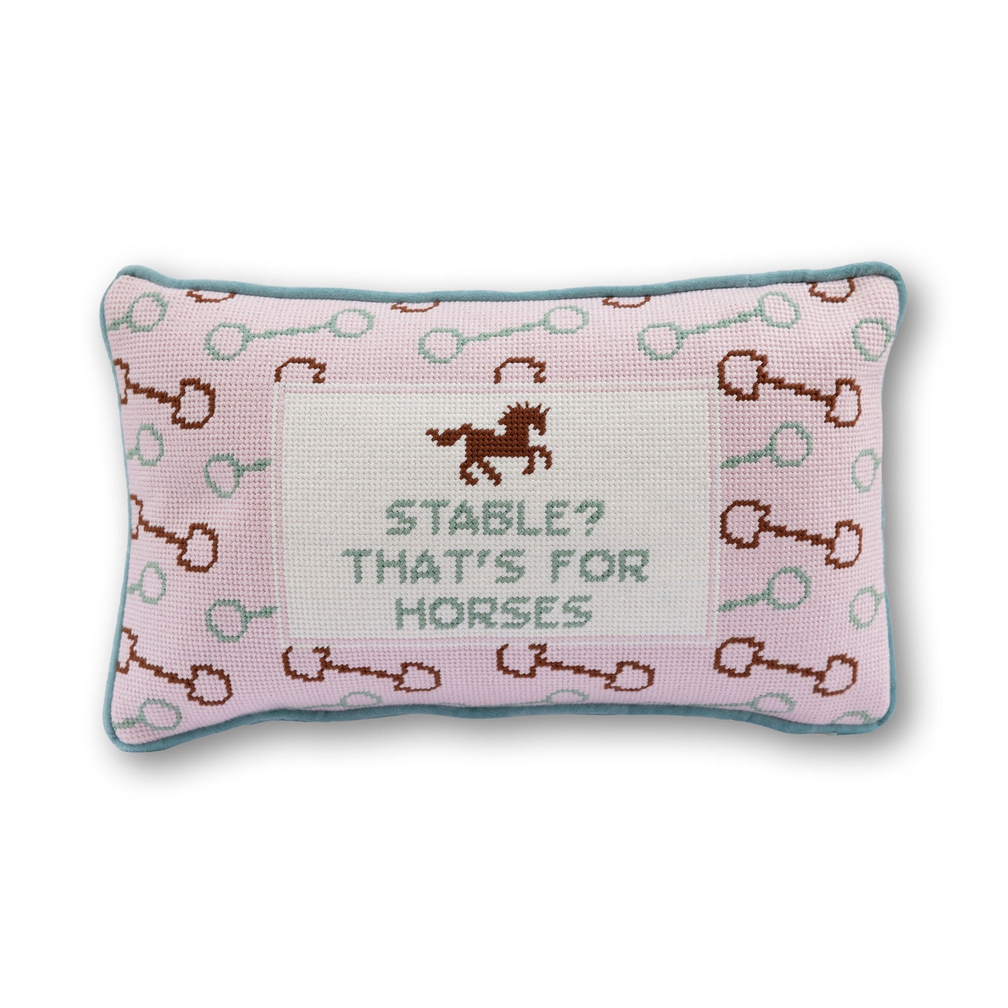 Stable Needlepoint Pillow - Furbish Studio