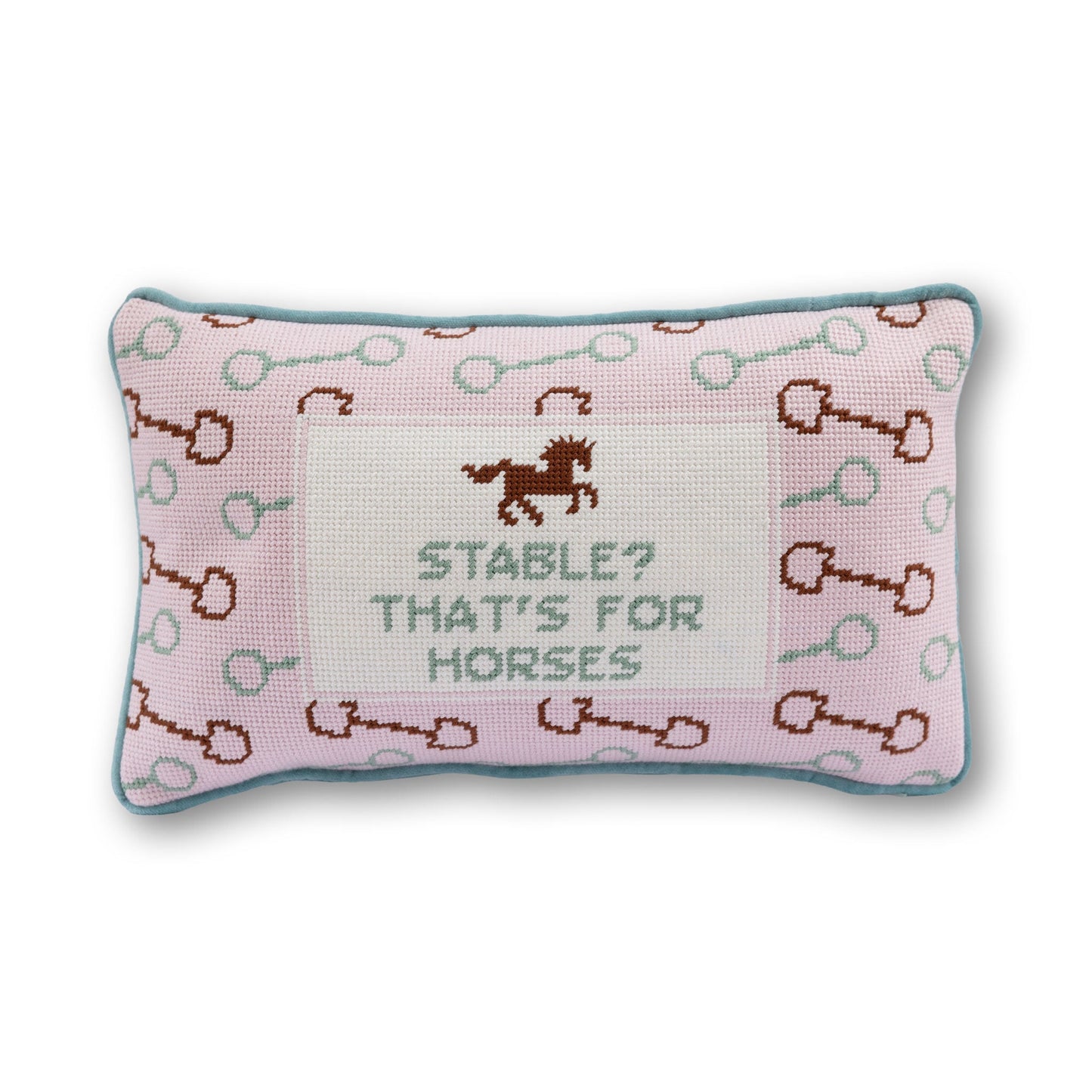 Stable Needlepoint Pillow - Furbish Studio