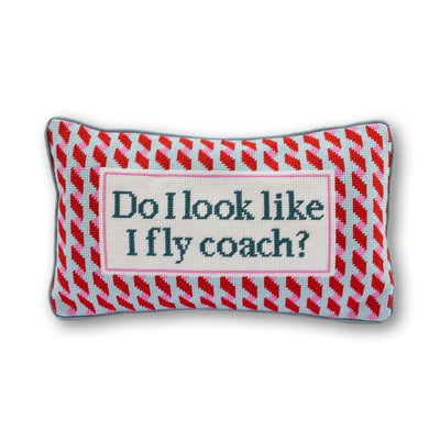 Fly Coach Needlepoint Pillow - Furbish Studio