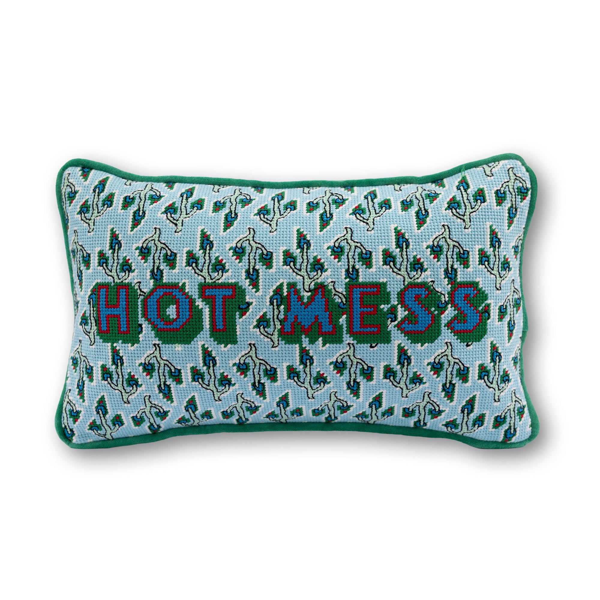 Hot Mess Needlepoint Pillow - Furbish Studio