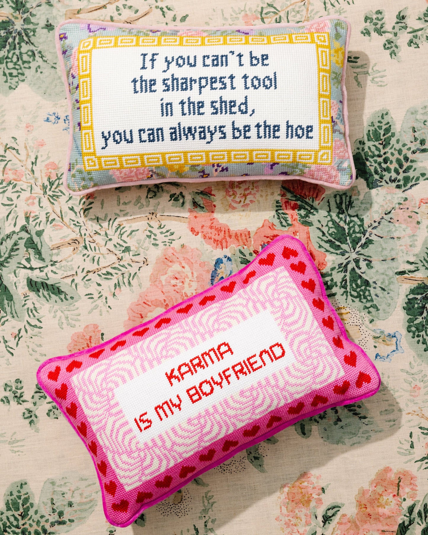 Sharpest Tool Needlepoint Pillow - Furbish Studio