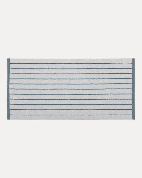 Blue Striped Bath Towel, 100% Cotton 500 g/m²