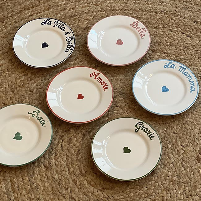 Set of 6 Plates La Famiglia – 20cm