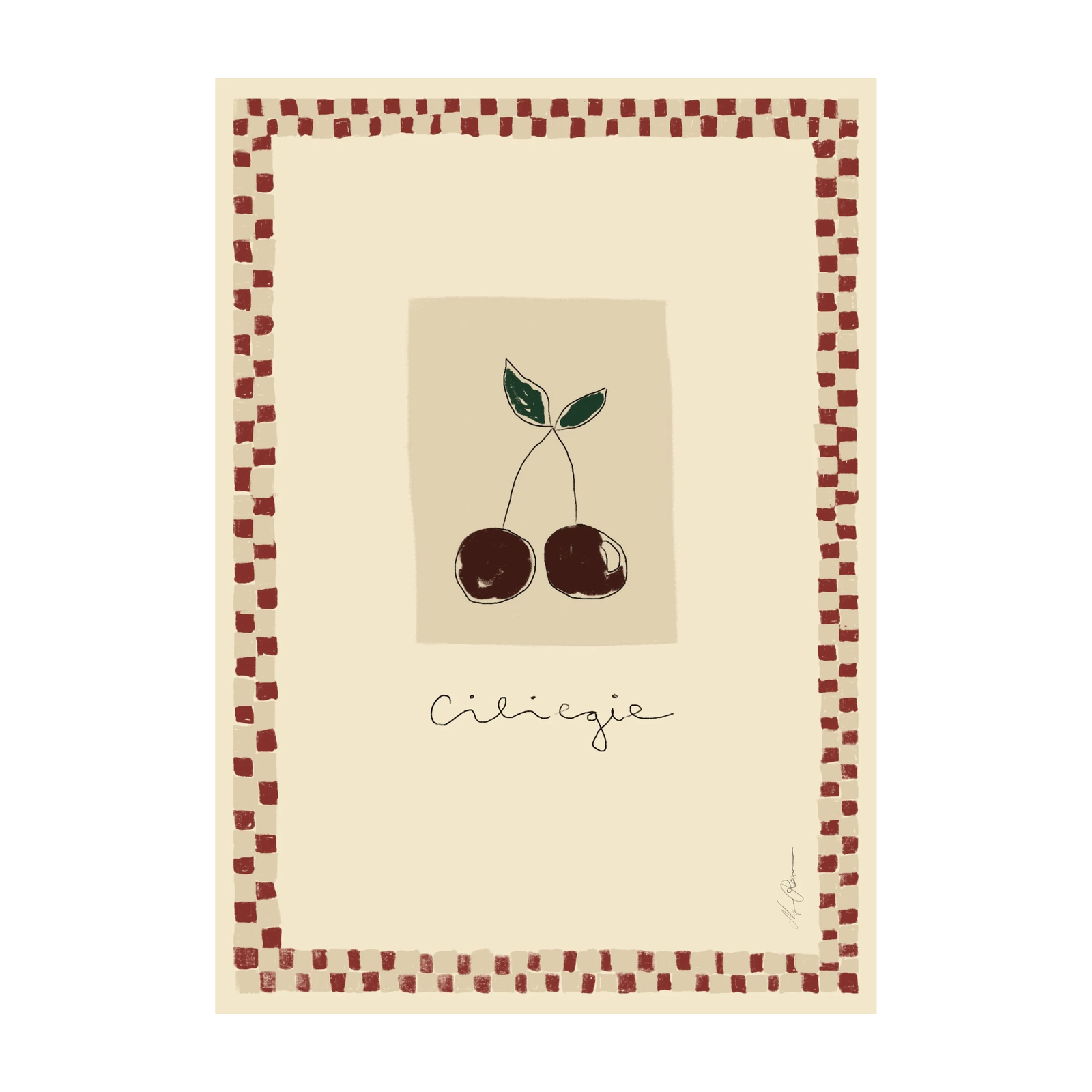 Oggetto Ciliegie Print