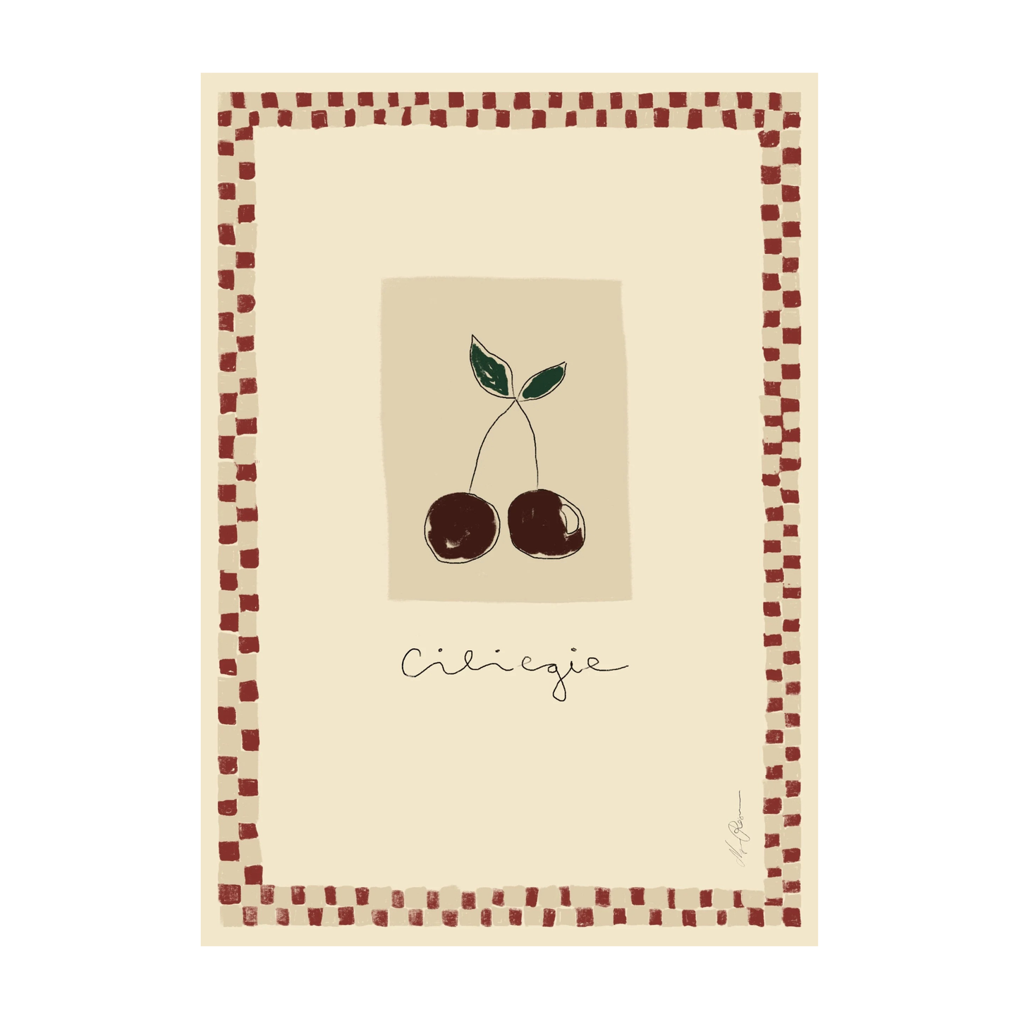 Oggetto Ciliegie Print