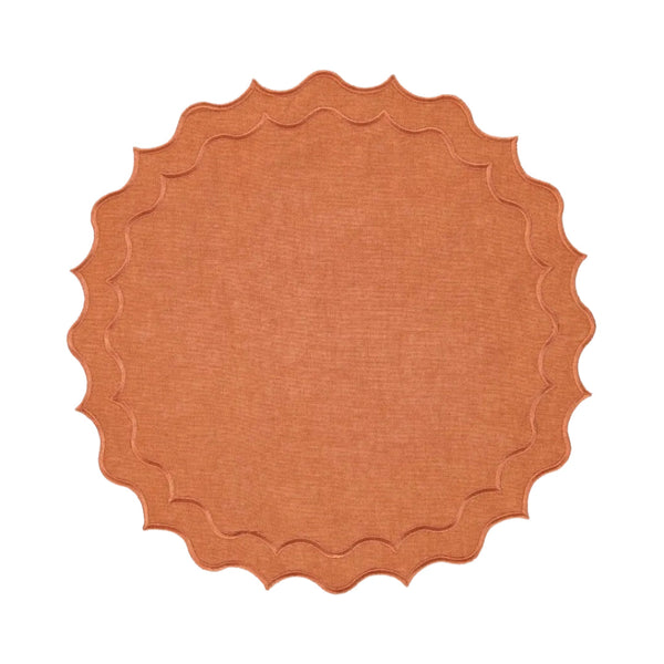 Placemat Navy, Terracotta with Terracotta