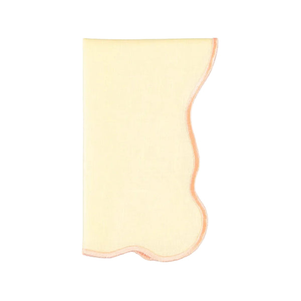Napkin Lima, Pastel Yellow with Pink