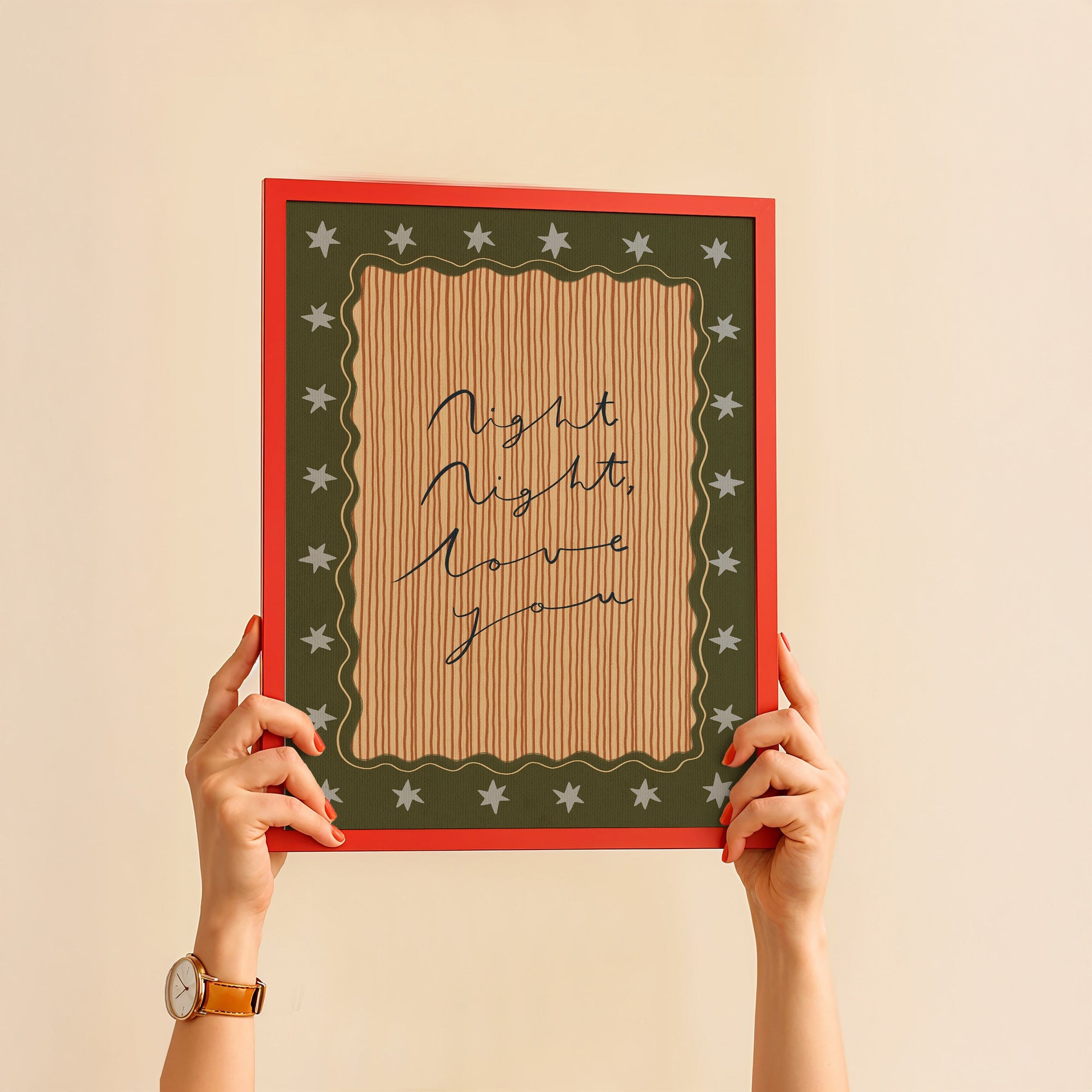 Night Night Love You | Nursery Print | UNFRAMED