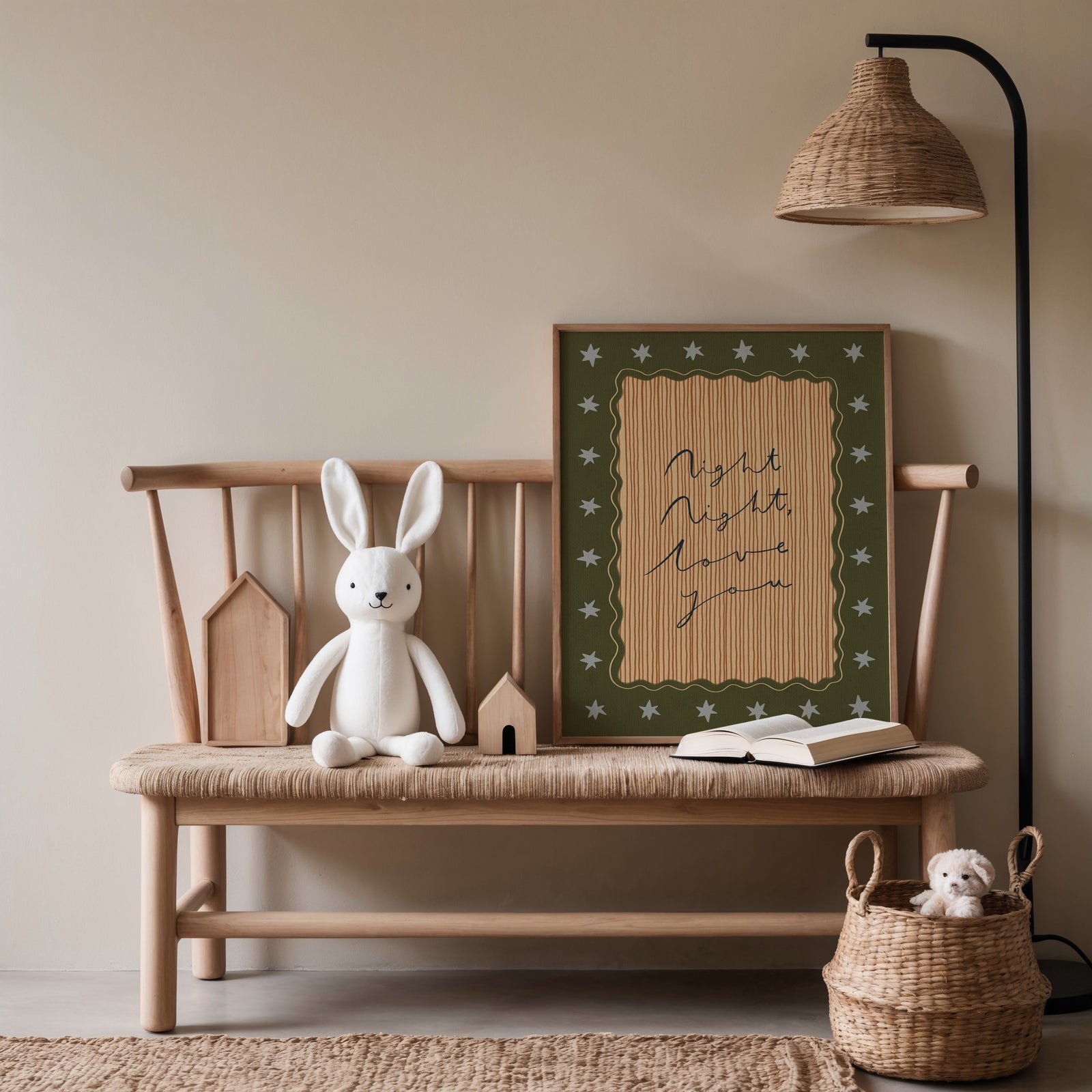 Night Night Love You | Nursery Print | UNFRAMED