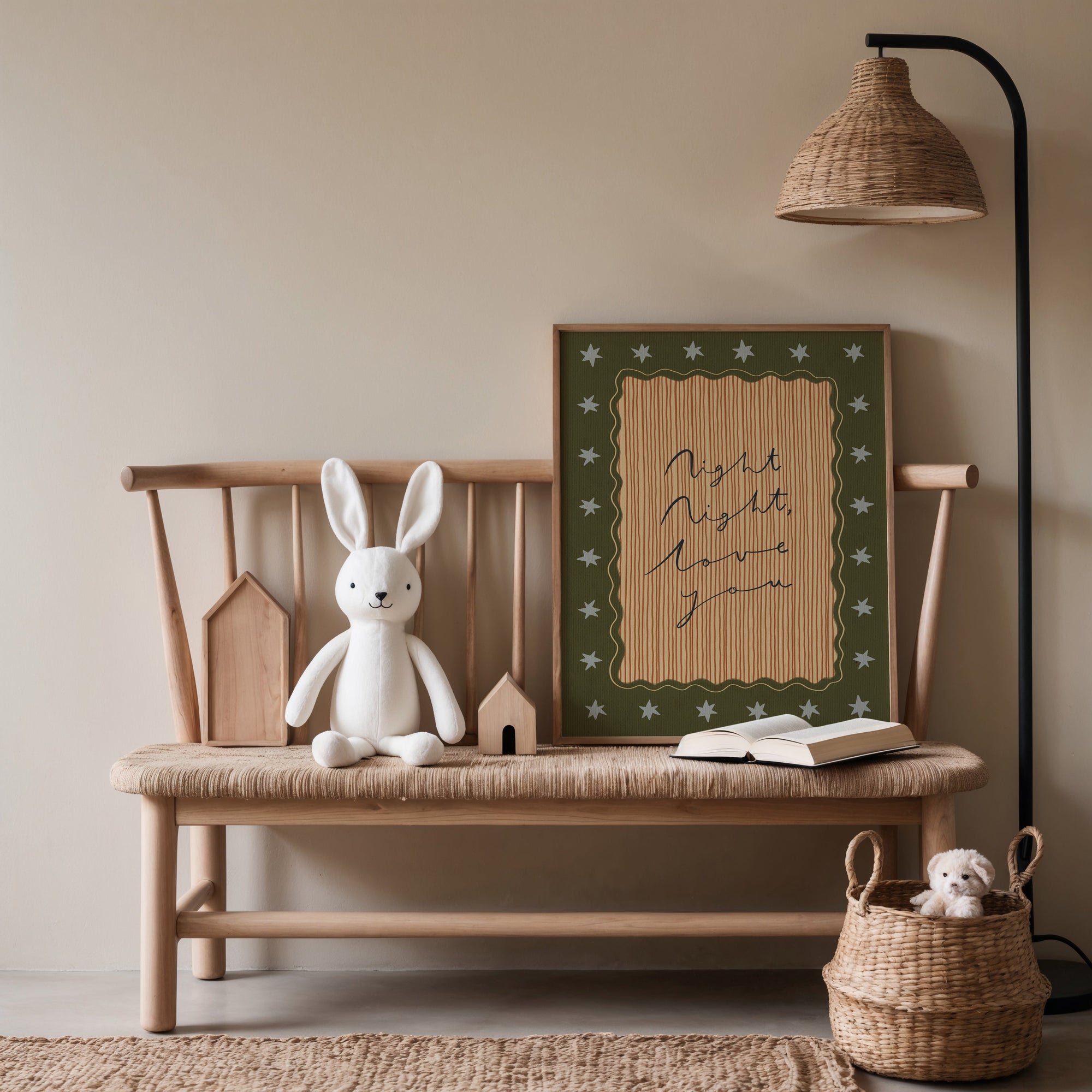 Night Night Love You | Nursery Print | UNFRAMED