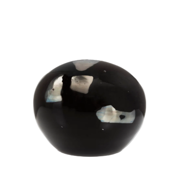 "Black Metallic Pearl" Paperweight