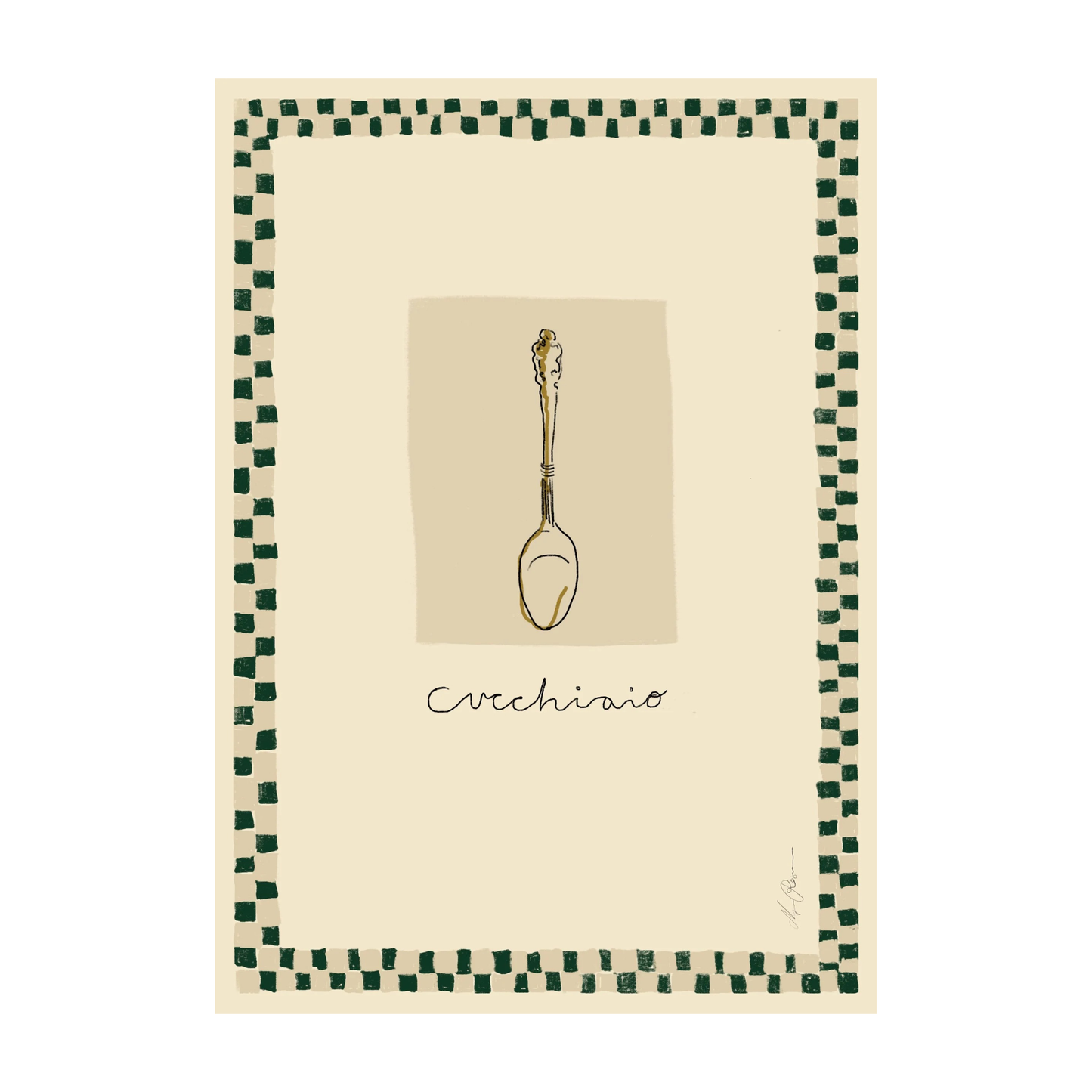 Oggetto Cucchiaio Print