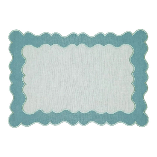 Placemat Ondulado, Blue with Blue