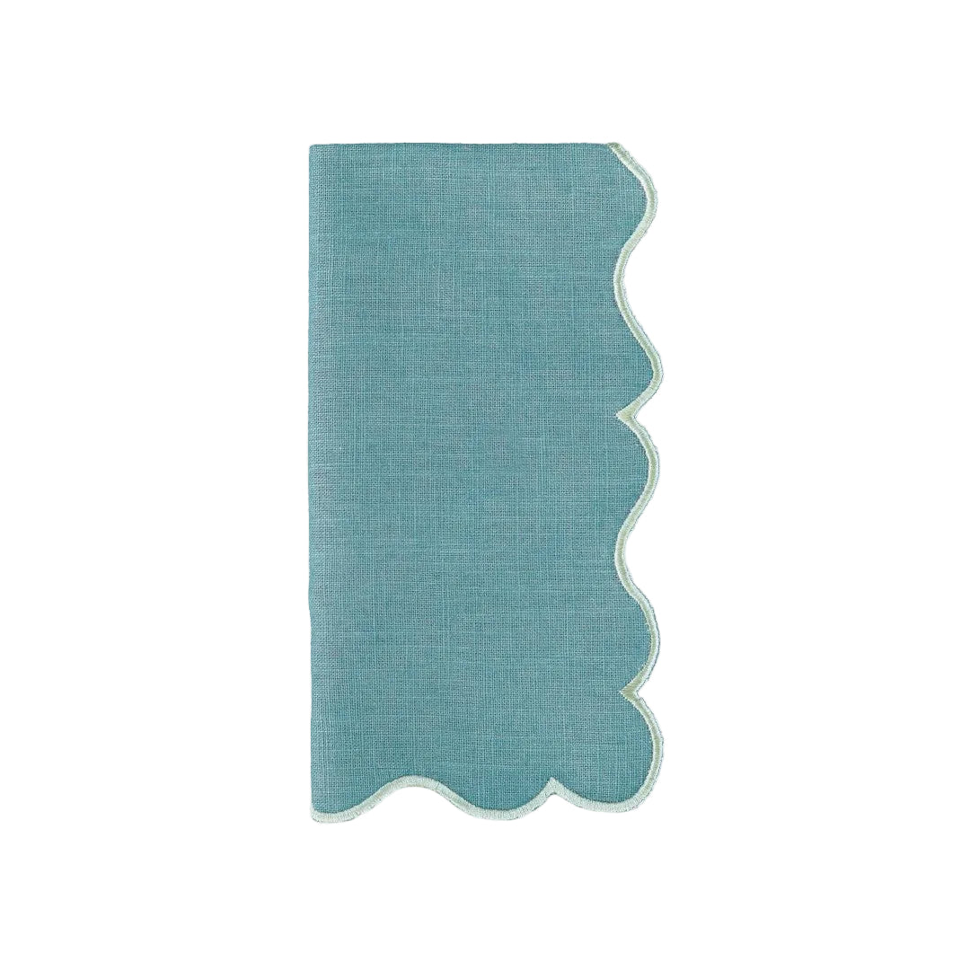 Napkin Ondulado, Blue with Blue