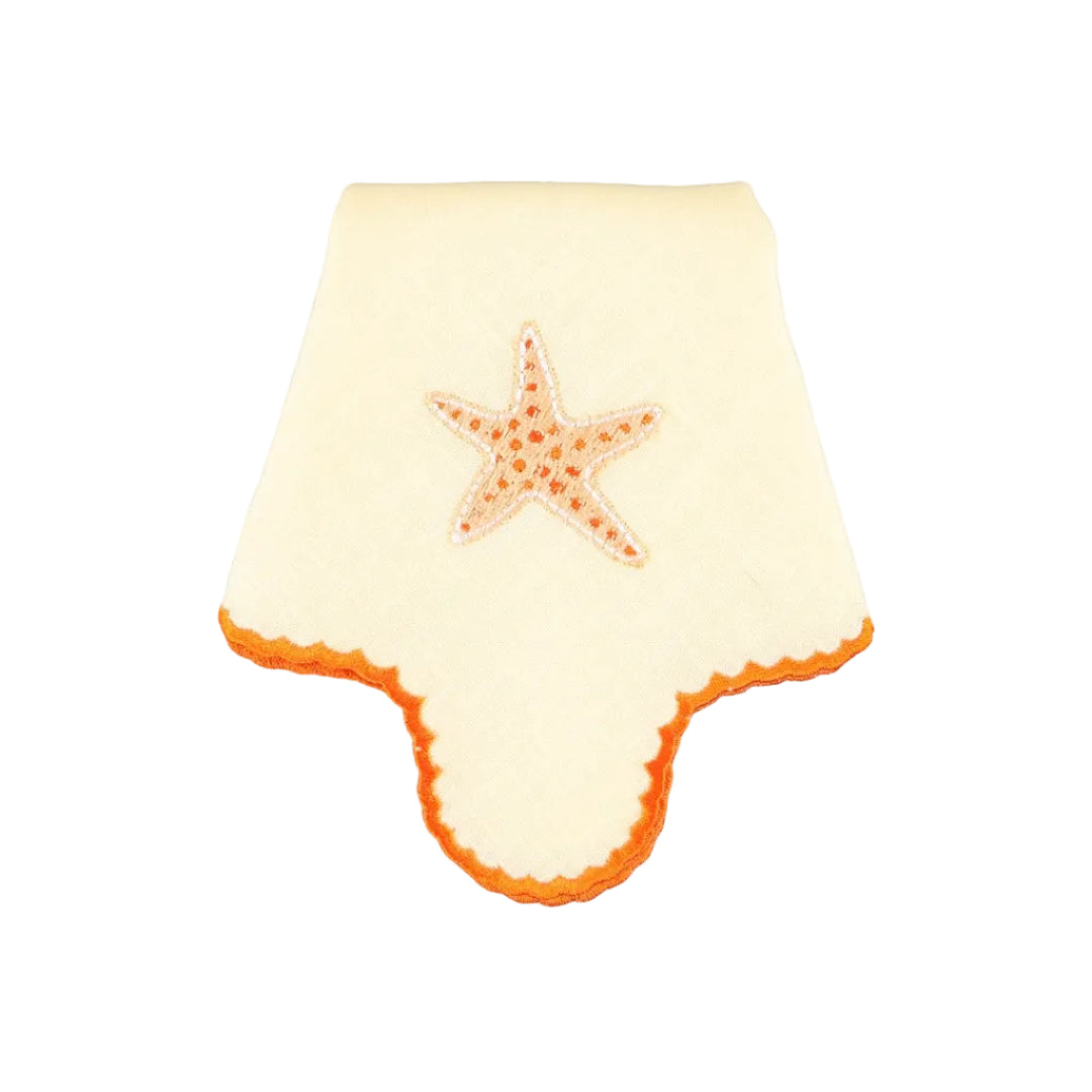Napkin Jasmim, Yellow with Orange, Starfish