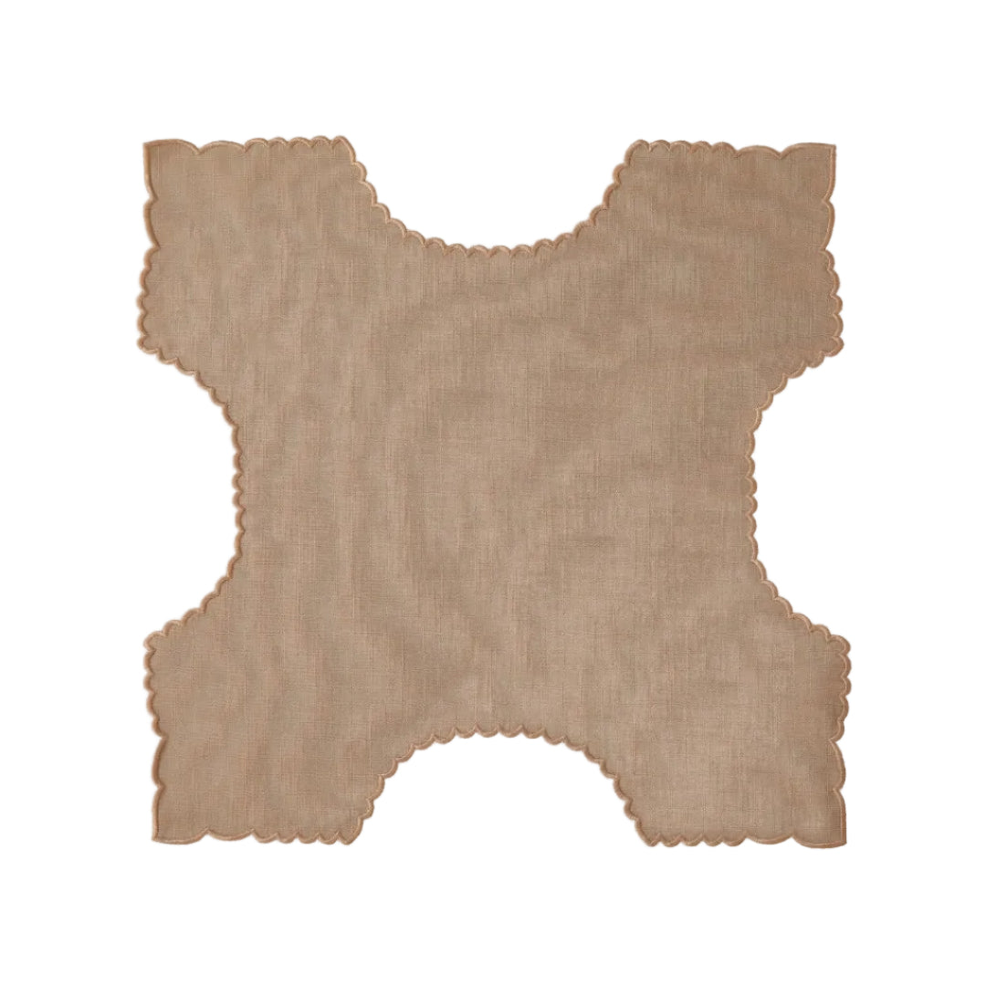 Bread Basket Liner, Beige with Beige