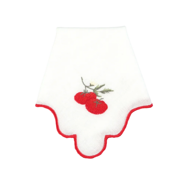 Guardanapo Ondulado Vermelho com Tomate