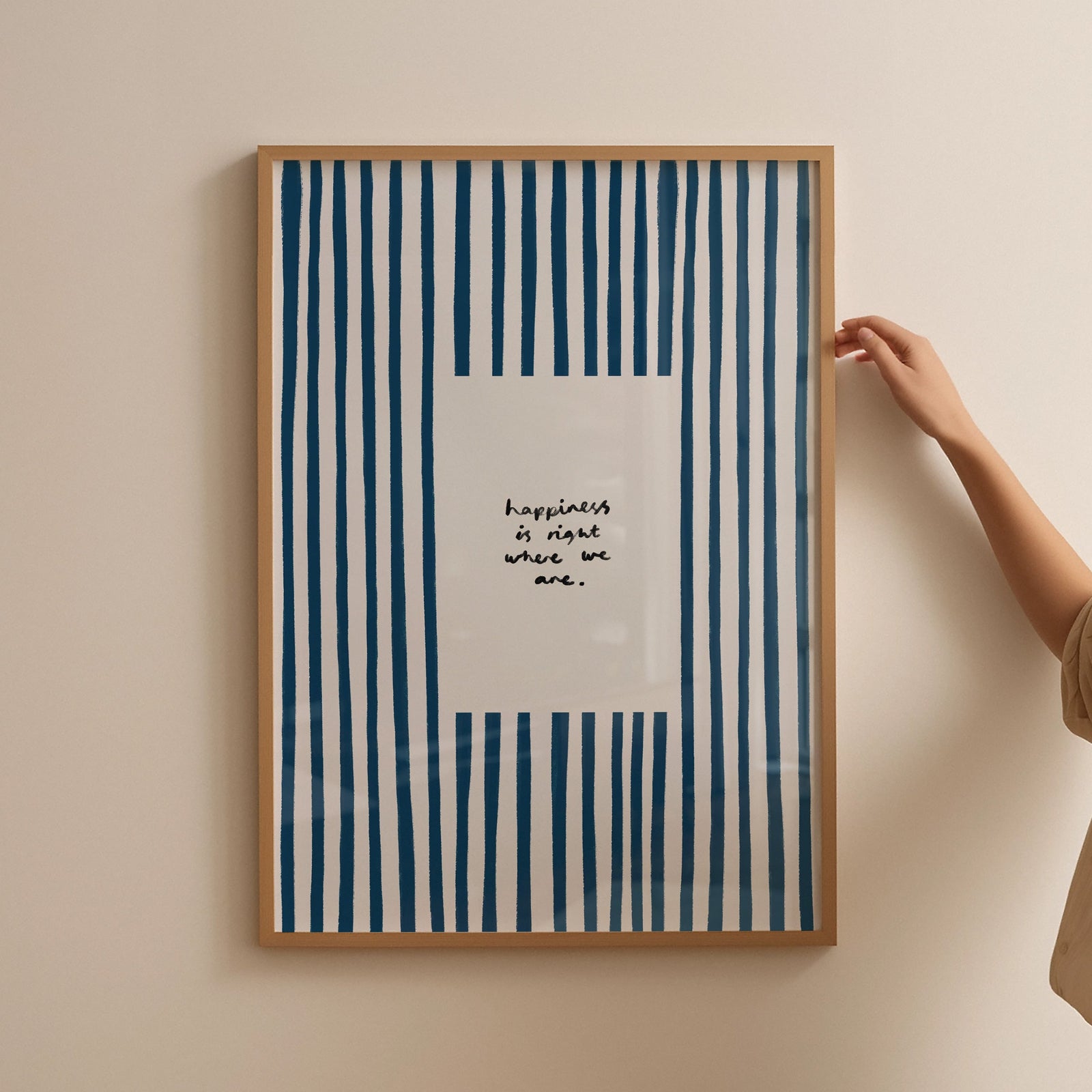 Happiness Is Where We Are | Living Room Print | UNFRAMED