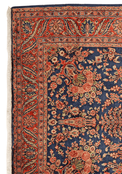 Ekbatan — Hand-knotted, 197x293 cm, Blue, 100% Virgin Wool | View 3
