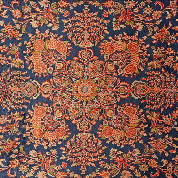 Ekbatan — Hand-knotted, 197x293 cm, Blue, 100% Virgin Wool | View 4