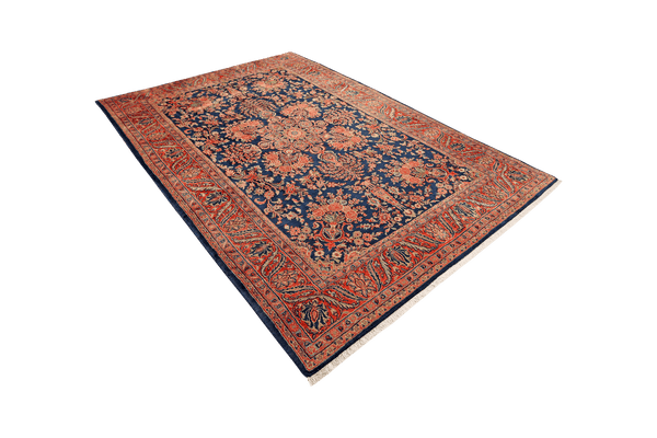 Ekbatan — Hand-knotted, 197x293 cm, Blue, 100% Virgin Wool | View 5