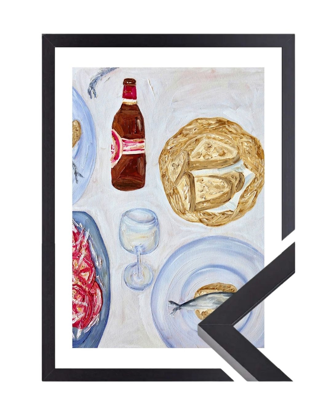 A Little Table in the Shade I Fine Art Print