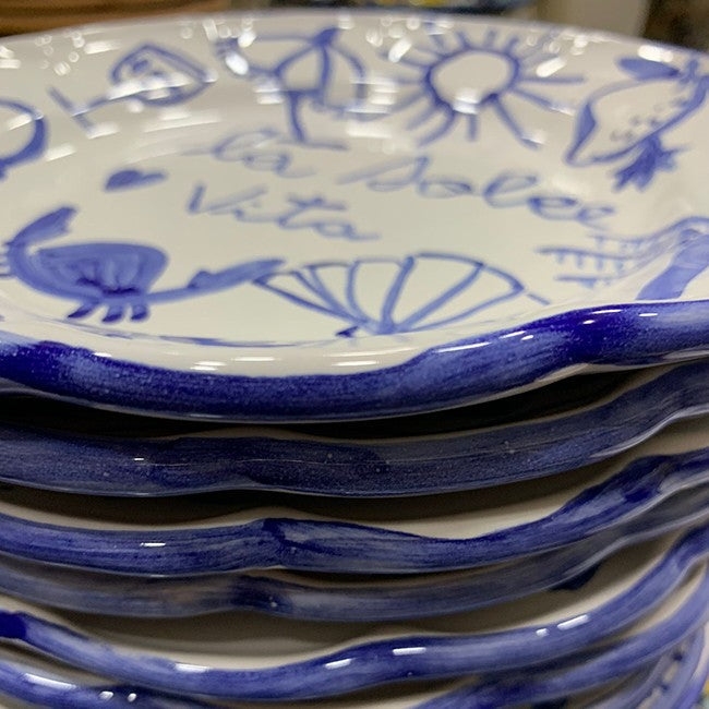 Dolce Vita Plate Blue - 25cm