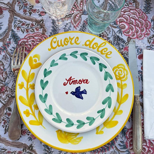 Plate Lorafolk 20 cm Cuore Dolce