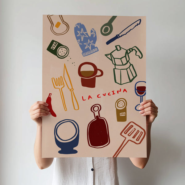 La Cucina | Italian Kitchen Print | UNFRAMED