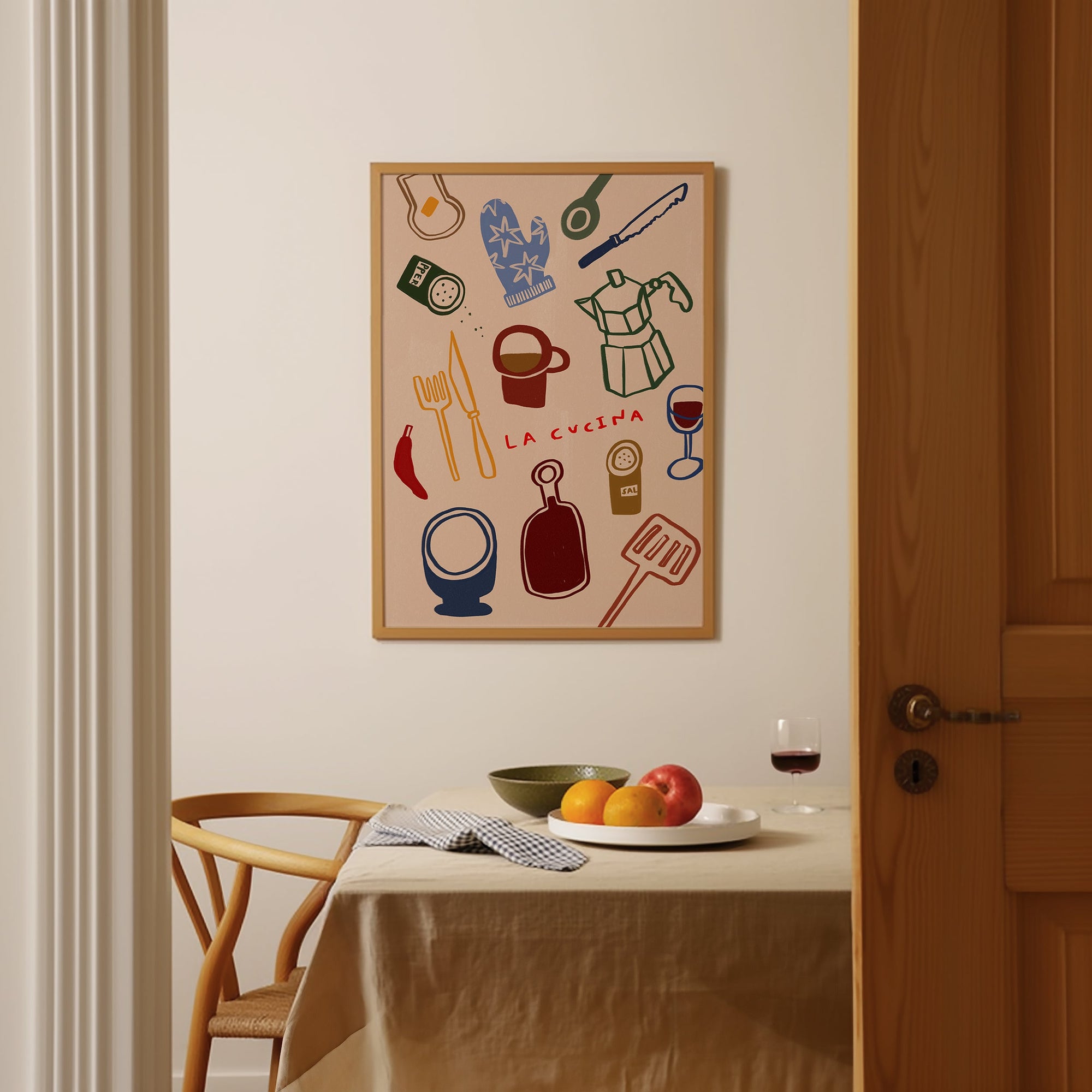 La Cucina | Italian Kitchen Print | UNFRAMED