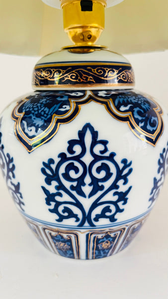 Antique Japanese Mini Gold Imari Lamp